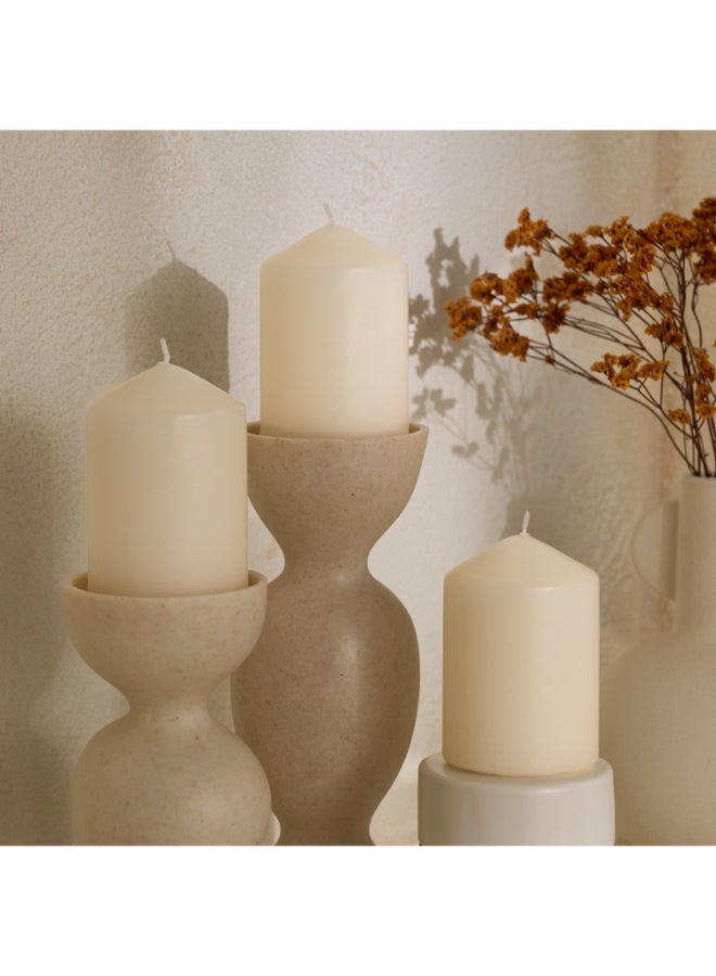 Home Box Luna Unscented Pillar Candle Set for Home - Image 1